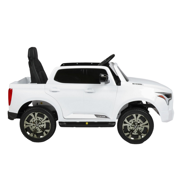 Дитячий електромобіль із пультом і двома моторами Toyota Tundra Білий - зображення 3
