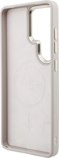 Etui Guess 4G Big Rhinestone Triangle Strap MagSafe do Samsung Galaxy S26 Ultra Pink (GUHMS26LP4G4DCSP) - obraz 7