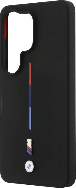 Чохол BMW M Silicone Tricolor Line MagSafe для Samsung Galaxy S26 Ultra Black (BMHMS26L25SITMIK) - зображення 6