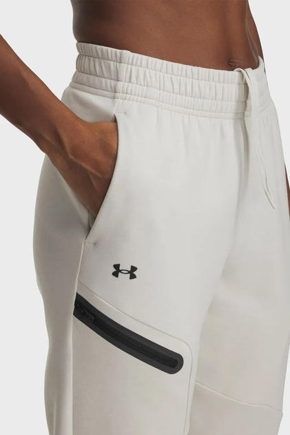 Спортивні штани Under Armour Unstoppable Tech Fleece Jogger M Бежевий 1379846-110 - изображение 3