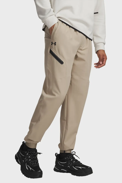 Спортивні штани Under Armour UA Unstoppable Woven Jogger S Бежевий 1388823-299 - Фото 1 Спортивні штани Under Armour UA Unstoppable Woven Jogger S Бежевий 1388823-299 - изображение 1