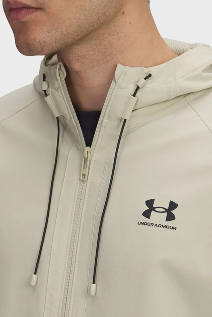 Куртка Under Armour UA Vibe Woven Jacket M Бежевий 6003001-289 - зображення 3