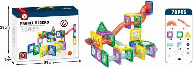 Магнітний конструктор MalPlay 3D 78 елементів 109775 (5901924230151) - зображення 2