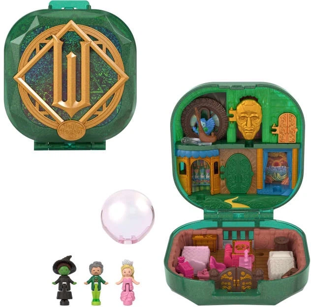 Zestaw do zabawy Mattel Polly Pocket x Wicked mini lalki i kolekcjonerski kompakt 6 elementów 763172 (194735305773) - obraz 2