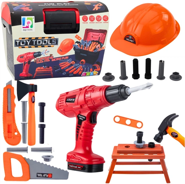 Zestaw narzędzi LeanToys dla majsterkowicza w skrzynce 55 elementów 700045 (5905991060475) - obraz 2