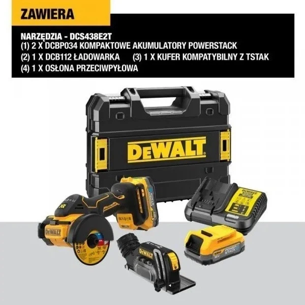 Akumulatorowa pilarka tarczowa DeWalt 18V XR 76 mm bezszczotkowa z 2 akumulatorami 1.7 Ah (DCS438E2T-QW) - obraz 6
