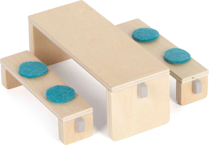 Zestaw mebli kuchennych Small Foot do domku dla lalek 9 elementów 5410981 (4020972126290) - obraz 4