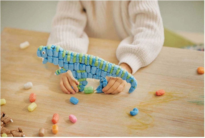Zestaw kreatywny PlayMais Classic Dinoworld 800 szt 160959.8 (4041077012530) - obraz 2