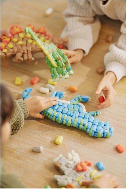 Zestaw kreatywny PlayMais Classic Dinoworld 800 szt 160959.8 (4041077012530) - obraz 3
