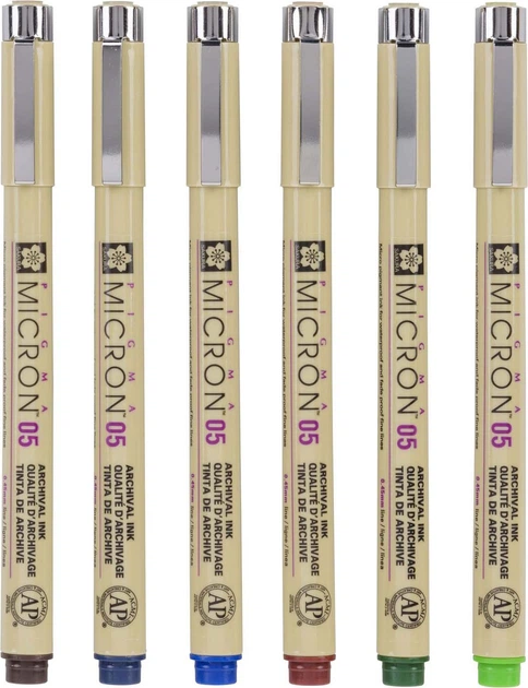 Zestaw linerów Sakura Pigma Micron 05 6 szt (8712079421762) - obraz 2