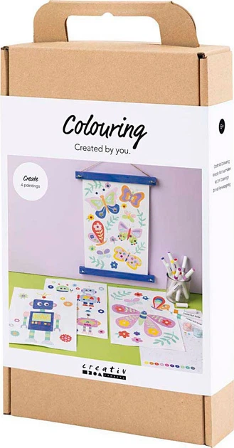 Zestaw do malowania Creativ Company Colouring Create 4 paintings 977812 (5712854777506) - obraz 3