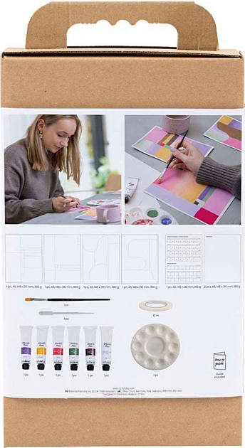 Набір для малювання Creativ Company Gouache Create 4 paintings 977851 (5712854787154) - зображення 4