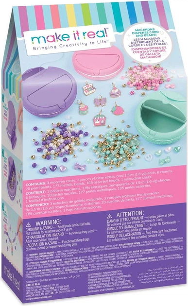 Набір для створення браслетів Make it Real Macaron Bracelet Maker Set 395 шт MR1718 (695929217181) - зображення 6
