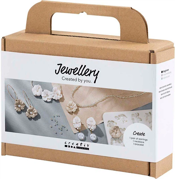 Набір для створення прикрас Creativ Company Jewellery Floral-design earrings bracelet and necklace 977767 (5712854763950) - зображення 3