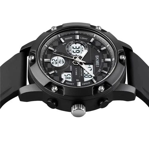 Мужские часы SKMEI 1757BKWT кварцевые Black - изображение 3