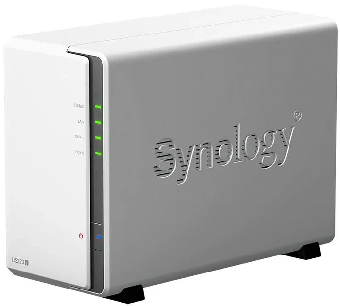 Мережеве сховище Synology DS220j Білий Б/В - зображення 2