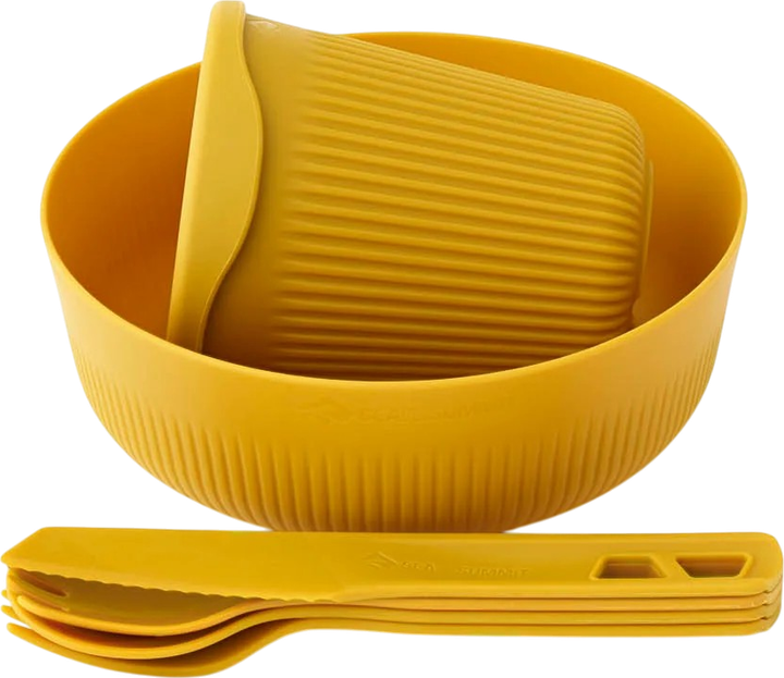 Zestaw naczyń Sea To Summit Passage Dinnerware Set dla 1 osoby 6 szt. Arrowwood Yellow (STS ACK037051-120913) - obraz 2