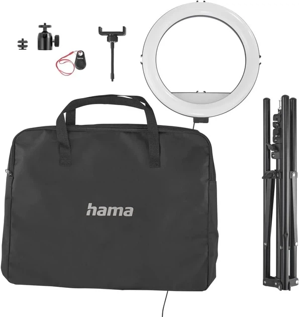 Кольцевая LED лампа со штативом Hama SpotLight Steady 120 Черная (00004659) Б/В k2 - Фото 5 Кольцевая LED лампа со штативом Hama SpotLight Steady 120 Черная (00004659) Б/В k2 - изображение 5