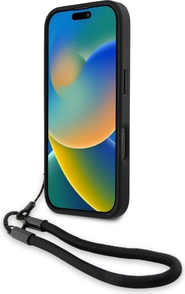 Etui plecki BMW Signature Leather Wordmark Cord do Apple iPhone 16 Pro Black (BMHCP16L23RMRLK) - obraz 4