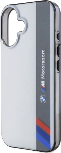 Etui plecki BMW Motorsport IML Vertical Stripe do Apple iPhone 16 Plus Grey (BMHCP16M23HTFEG) - obraz 6