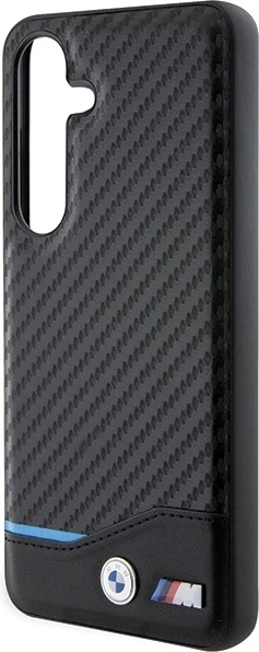 Etui plecki BMW Leather Carbon do Samsung Galaxy S24 Black (BMHCS24S22NBCK) - obraz 6