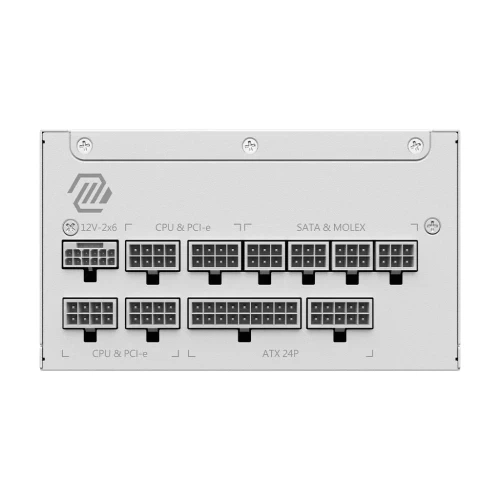 Блок питания 1000 Вт, MSI MAG A1000GL PCIE5, White - изображение 7
