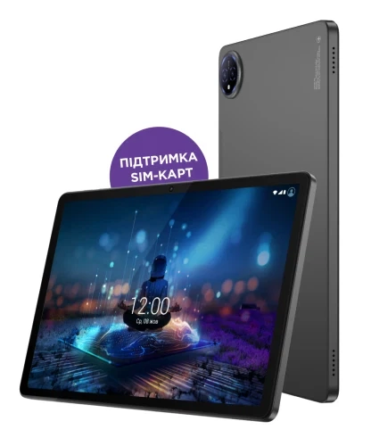 Планшет Sigma Tab A1035 "Max", Dark Grey, 4G, 10.95" (1920x1200, IPS), MediaTek Helio G80 (8 ядер), Mali-G52 MP2, 8Gb, 128Gb, microSD (до 1Tb), 5Mp + 2Mp, WiFi 5, Bluetooth 5.0, 2 x nanoSIM, GPS, Type-C, 6000 mAh, Android 15 - изображение 4