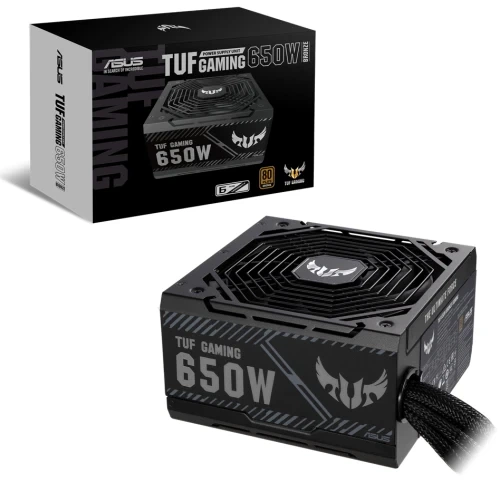 Блок живлення 650 Вт, Asus TUF Gaming, Black (TUF-GAMING-650B) - зображення 3