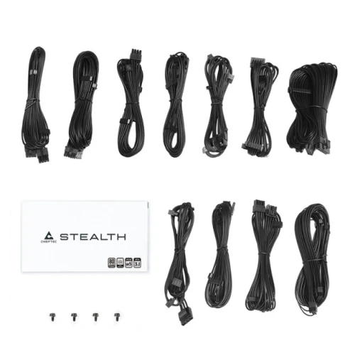 Блок живлення 1200 Вт, Chieftec STEALTH, Black (SPX-1200-FC) - зображення 5