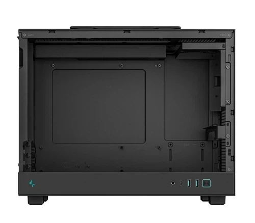Корпус Deepcool CH160 PLUS, Black, без БЖ, Mini Tower, MicroATX / Mini ITX, 1xType-C / 2xUSB 3.0, макс. CPU - 164 мм / GPU - 342 мм, бічна панель із загартованого скла (R-CH160-BKNGM0-G) - Фото 5 Корпус Deepcool CH160 PLUS, Black, без БЖ, Mini Tower, MicroATX / Mini ITX, 1xType-C / 2xUSB 3.0, макс. CPU - 164 мм / GPU - 342 мм, бічна панель із загартованого скла (R-CH160-BKNGM0-G) - изображение 5