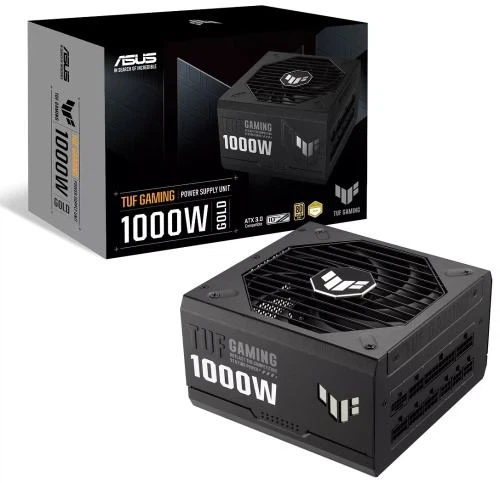 Блок живлення 1000 Вт, Asus TUF Gaming Gold, Black, модульний, 80+ Gold, Active PFC, 135 мм, 4xMolex / 5xSATA / 1x16-pin / 4x6+2-pin / 2x4+4-pin / 1x20+4-pin, захист OPP/OVP/UVP/SCP/OCP/OTP, ATX 12V (TUF-GAMING-1000G) - зображення 5