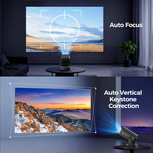 Видеопроектор Alwtniet HY310 4K Full HD Android 11. Ваш персональный кинотеатр с автокоррекцией и Wi-Fi 6 - изображение 6