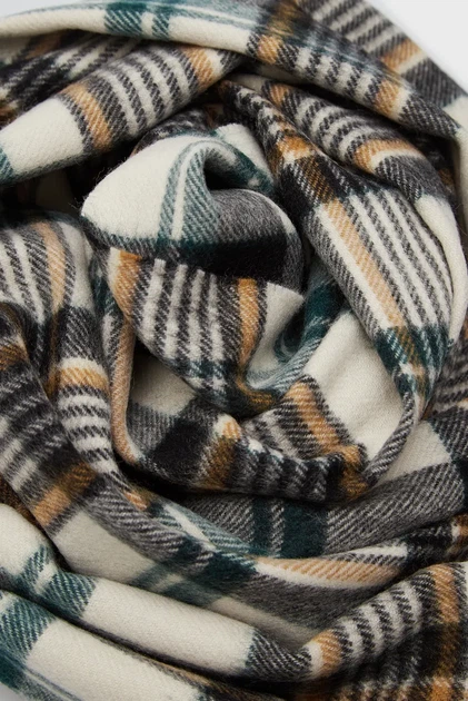 Чоловічий картатий вовняний шарф CHECK WOVEN SCARF Gant OS 9920209 - Фото 3 Чоловічий картатий вовняний шарф CHECK WOVEN SCARF Gant OS 9920209 - изображение 3
