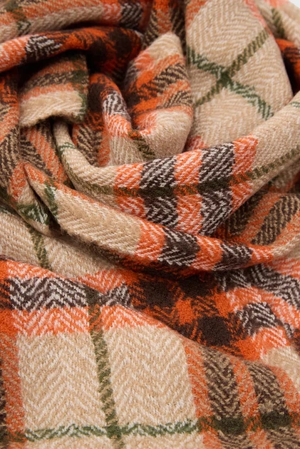 Чоловічий вовняний картатий шарф WOOL HERRINGBONE CHECKED SCARF Gant OS 9920259 - Фото 4 Чоловічий вовняний картатий шарф WOOL HERRINGBONE CHECKED SCARF Gant OS 9920259 - изображение 4