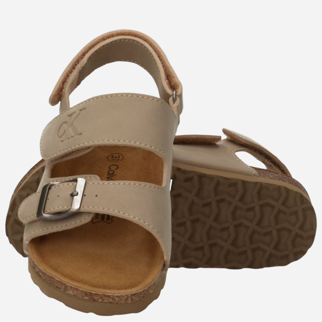 Sandały damskie Calvin Klein SANDALO Velcro  BEIGE V3X2-83328-0315500 36 23 cm Beżowe (8054491094019) - obraz 3