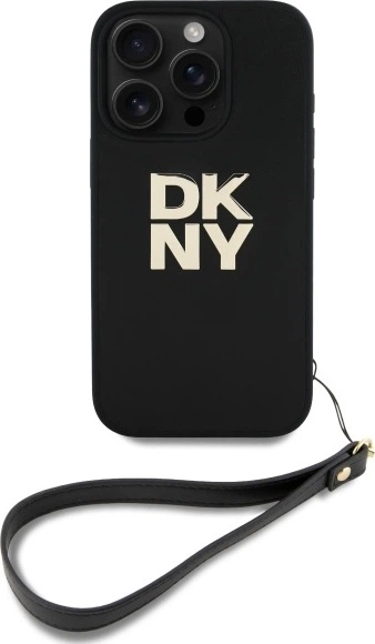 Панель DKNY Wrist Strap Stock Logo для Apple iPhone 16 Pro Black (DKHCP16LPBSWSK) - зображення 2