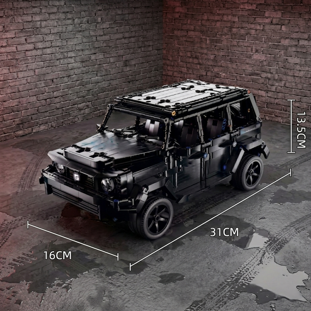 Конструктор типу Technic Mercedes-Benz G-Class на радіокеруванні з підсвіткою 1:14 чорний Гелендваген (8+) - зображення 5