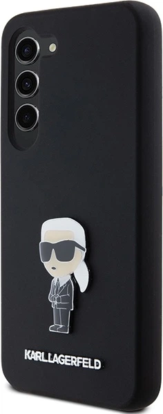 Etui plecki Karl Lagerfeld Silicone Ikonik Metal Pin do Samsung Galaxy S23 Plus Black (KLHCS23MSMHKNPK) - obraz 2
