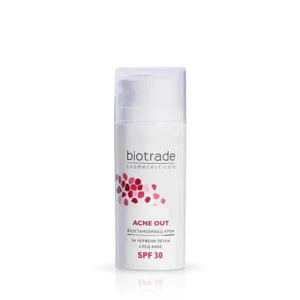 ВІДНОВЛЮВАЛЬНИЙ КРЕМ З SPF 30 ACNE OUT від бренду дерматологічної косметики BIOTRADE - Фото 1 ВІДНОВЛЮВАЛЬНИЙ КРЕМ З SPF 30 ACNE OUT від бренду дерматологічної косметики BIOTRADE - изображение 1