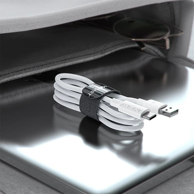 Кабель ACEFAST C18-04 USB-A to USB-C braid charging data cable White - Фото 6 Кабель ACEFAST C18-04 USB-A to USB-C braid charging data cable White - изображение 6