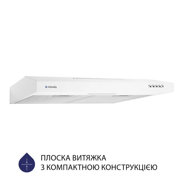 Витяжка плоска MINOLA HPL 613 WH - изображение 2