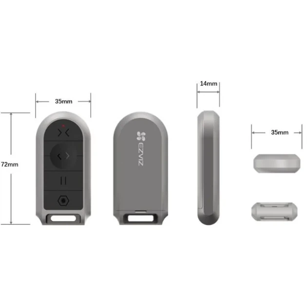 Пульт для воріт Ezviz 433 MHz 4-канальний CS-HGT2-R100-S (6941545640839) - зображення 2