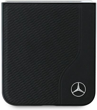 Панель Mercedes-Benz Leather Wood Imitation MagSafe для Samsung Galaxy Z Flip 6/ Flip 7 FE Black (MEHMZF623RBGVK) - зображення 5