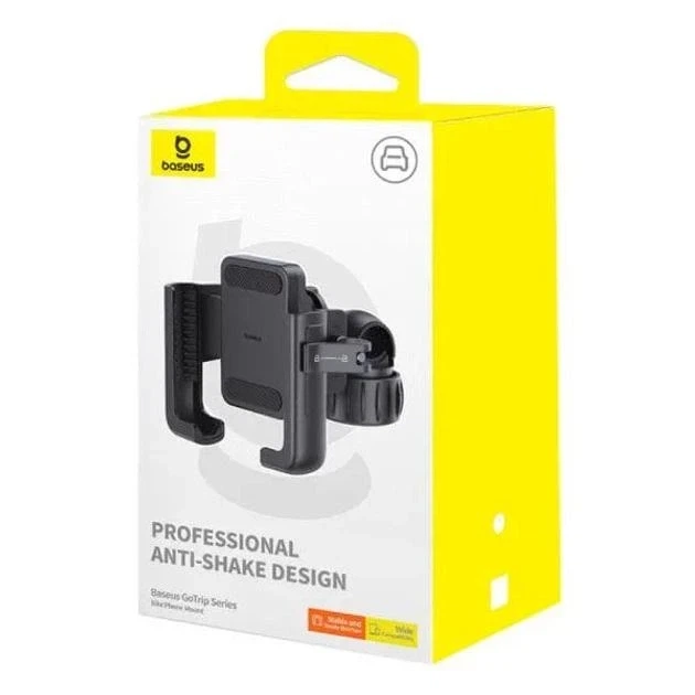 Велотримач для телефона Baseus GoTrip Series Bike Phone Mount C40572301111-00 Black - Фото 7 Велотримач для телефона Baseus GoTrip Series Bike Phone Mount C40572301111-00 Black - изображение 7
