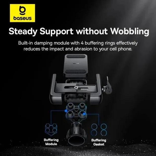 Велотримач для телефона Baseus GoTrip Series Bike Phone Mount C40572301111-00 Black - Фото 8 Велотримач для телефона Baseus GoTrip Series Bike Phone Mount C40572301111-00 Black - изображение 8