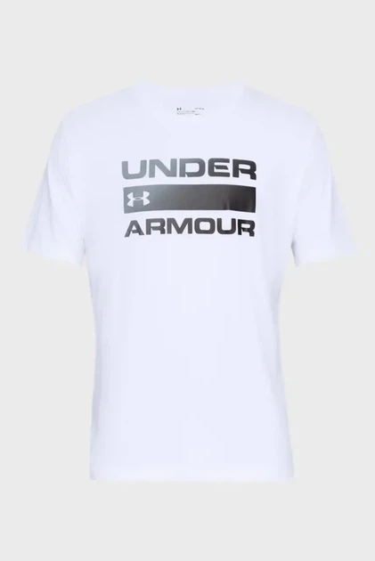 Чоловіча біла футболка UA TEAM ISSUE WORDMARK SS Under Armour XXL 1329582-100 - Фото 5 Чоловіча біла футболка UA TEAM ISSUE WORDMARK SS Under Armour XXL 1329582-100 - изображение 5