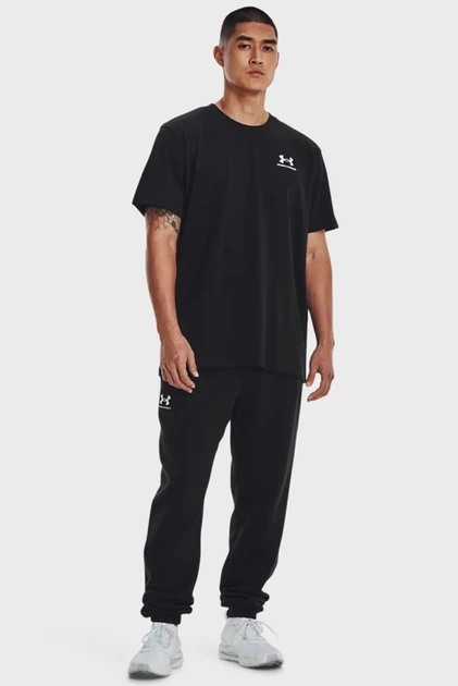 Чоловіча чорна футболка UA LOGO EMB HEAVYWEIGHT Under Armour XXL 1373997-001 - изображение 2