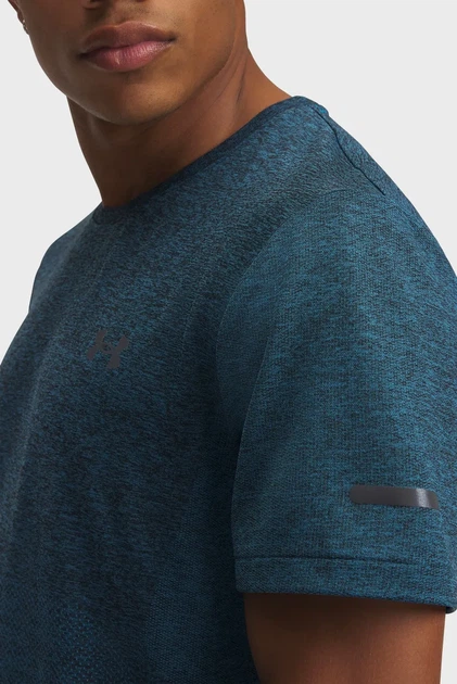 Чоловіча темно-синя футболка UA SEAMLESS STRIDE SS Under Armour SM 1375692-452 - изображение 3