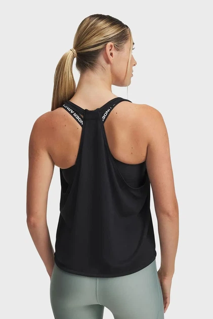 Майка жіноча чорна Tech Swing Tank Under Armour XS 1389854-001 - зображення 2