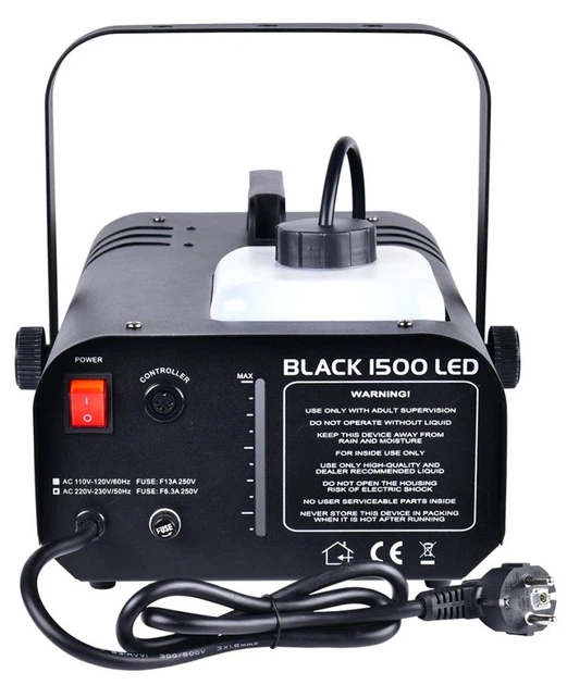 Wytwornica dymu Light4Me BLACK LED 1500 (5907780140917) - obraz 2